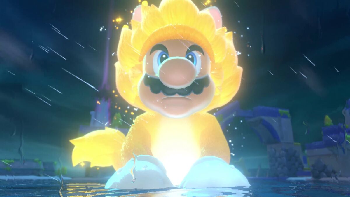 Mario is a cat-meme waiting to happen in "Bowser's Fury," included in the rerelease of "Super Mario 3D World."