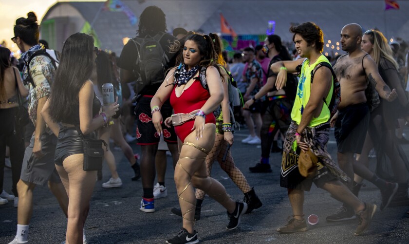  A group of people dance