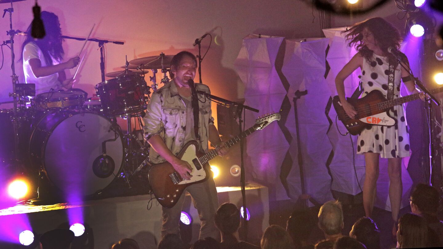 Silversun Pickups perform at the Hollywood Forever Cemetery Masonic Lodge on Sept. 28, 2015. Read the review.