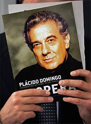 The face of Placido Domingo -- memorable tenor as well as administrator, fund-raiser, conductor, visionary, society magnate, celebrity draw -- peers from the cover of a program for a gala concert put on by Los Angeles Opera.