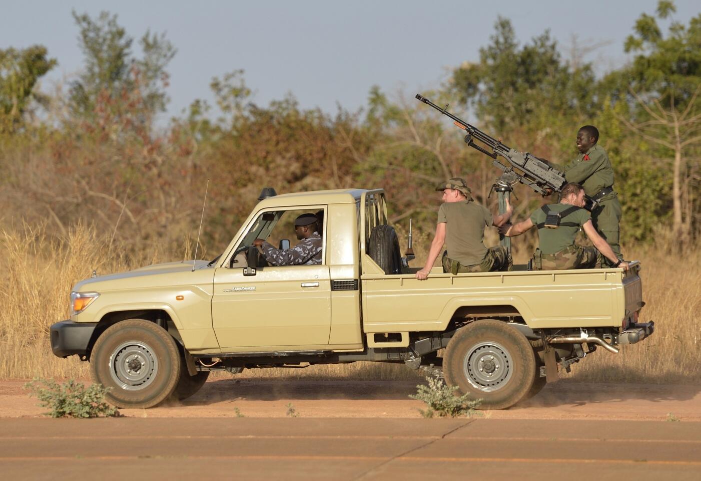 French troops in Bamako