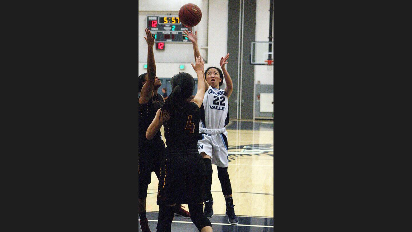 Photo Gallery: Crescenta Valley girls' basketball beats Arcadia and wins Pacific League