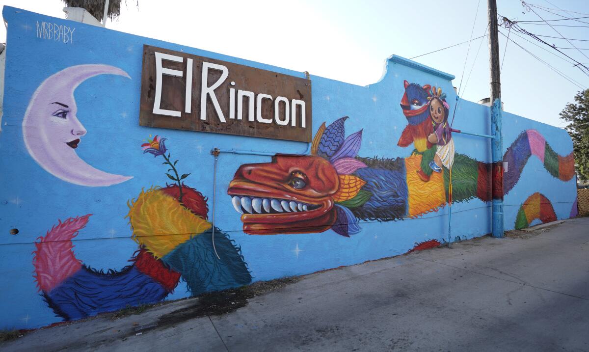 Mural at El Rincon restaurant