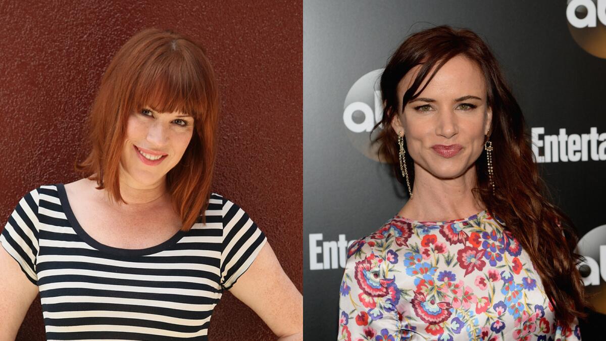 Molly Ringwald, left, and Juliette Lewis were announced as cast additions to "Jem and the Holograms."