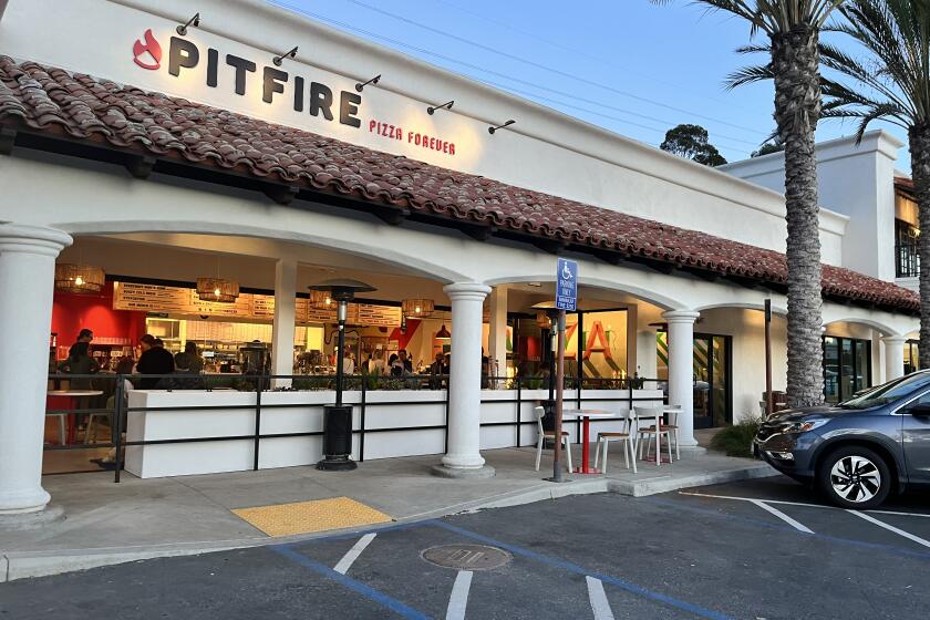 Newly opened Pitfire Pizza in Carlsbad.