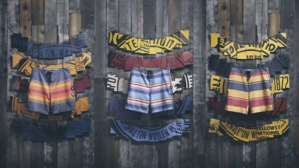 Hurley — a Costa Mesa-based brand that specializes in surfing accessories and apparel, including board shorts like these — has been sold.