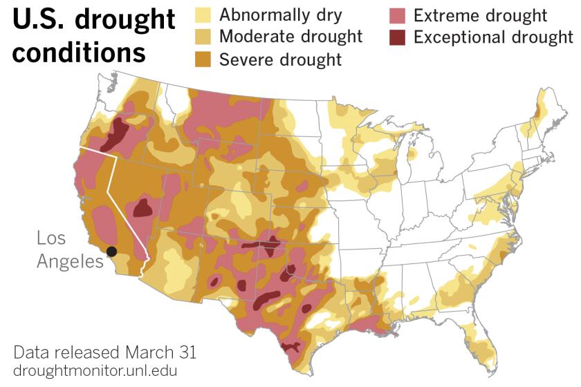 U.S. Drought Monitor released March 31.