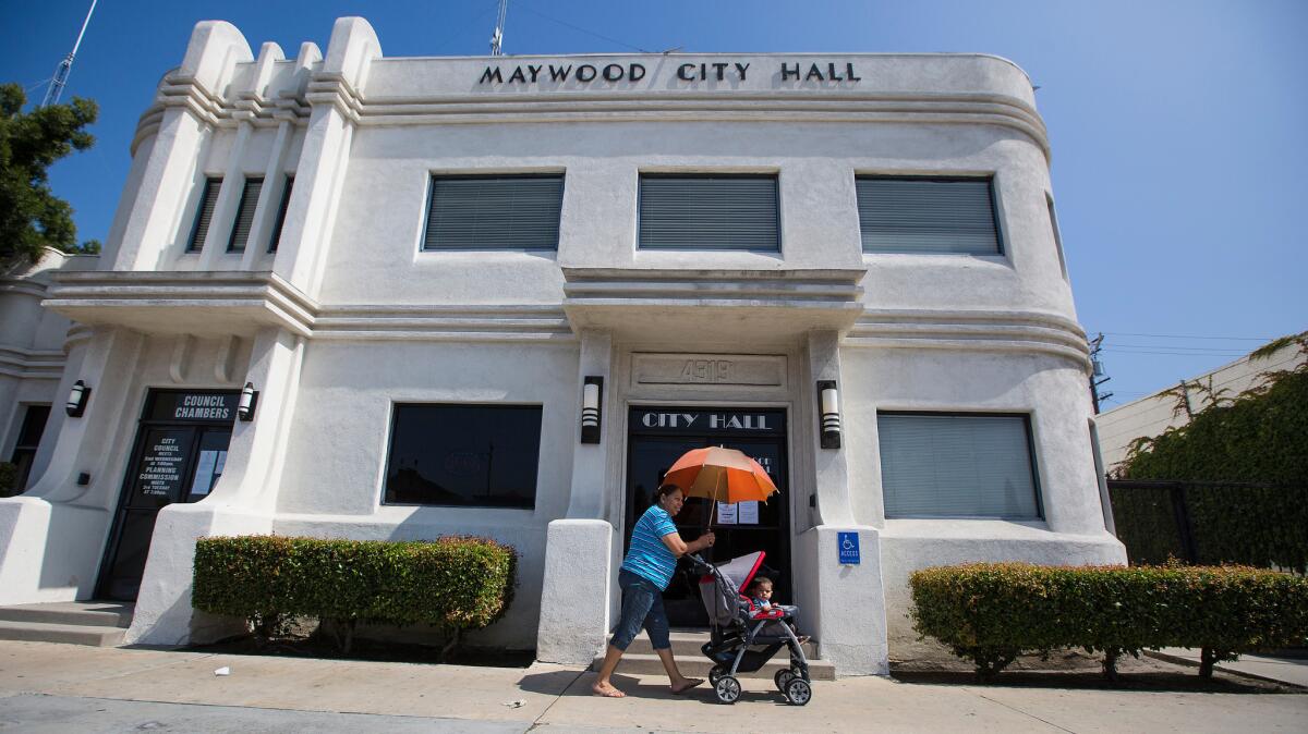 Maywood is getting scrutiny from state auditors over financial problems. In April, the council hired a new city manager ¿ a former Boeing project manager who had never run a city before.