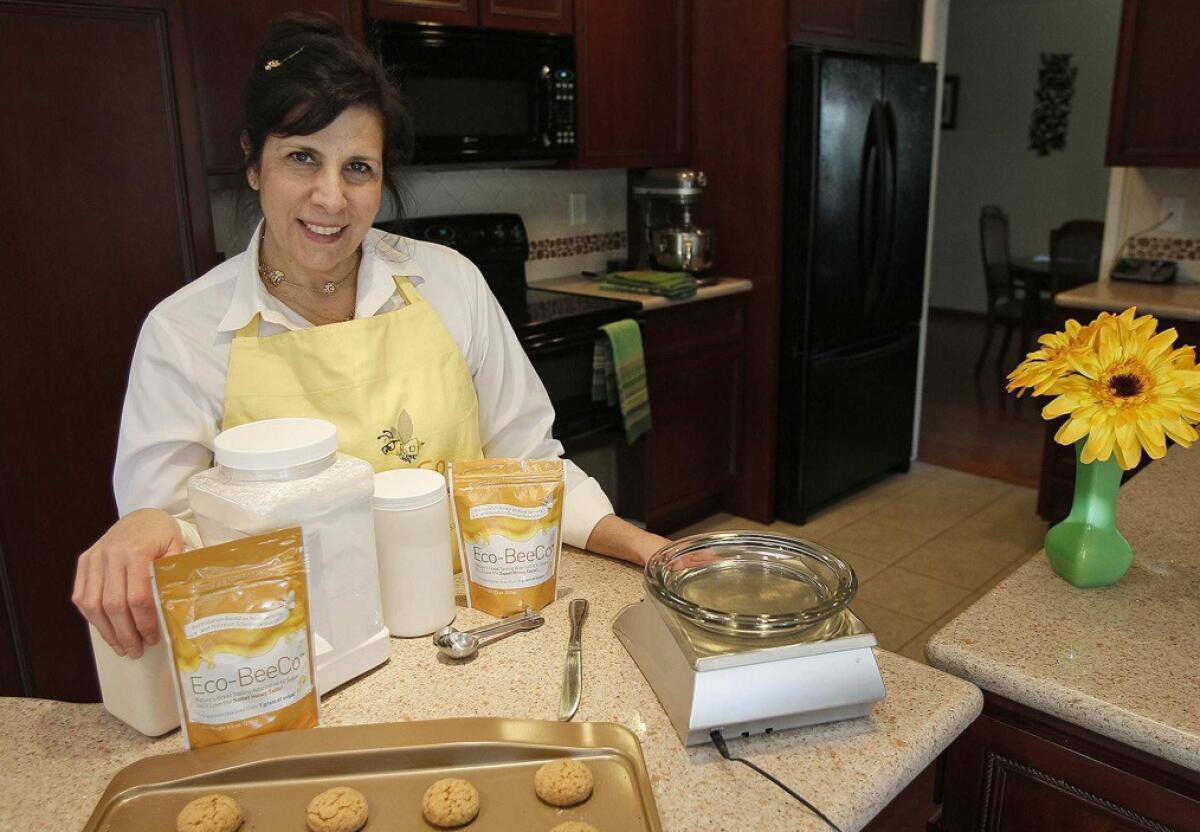 Caron Ory has developed a sugar alternative called Eco-BeeCo and she will teach a class at Orange Coast College about how to develop and sell cottage-industry food products.