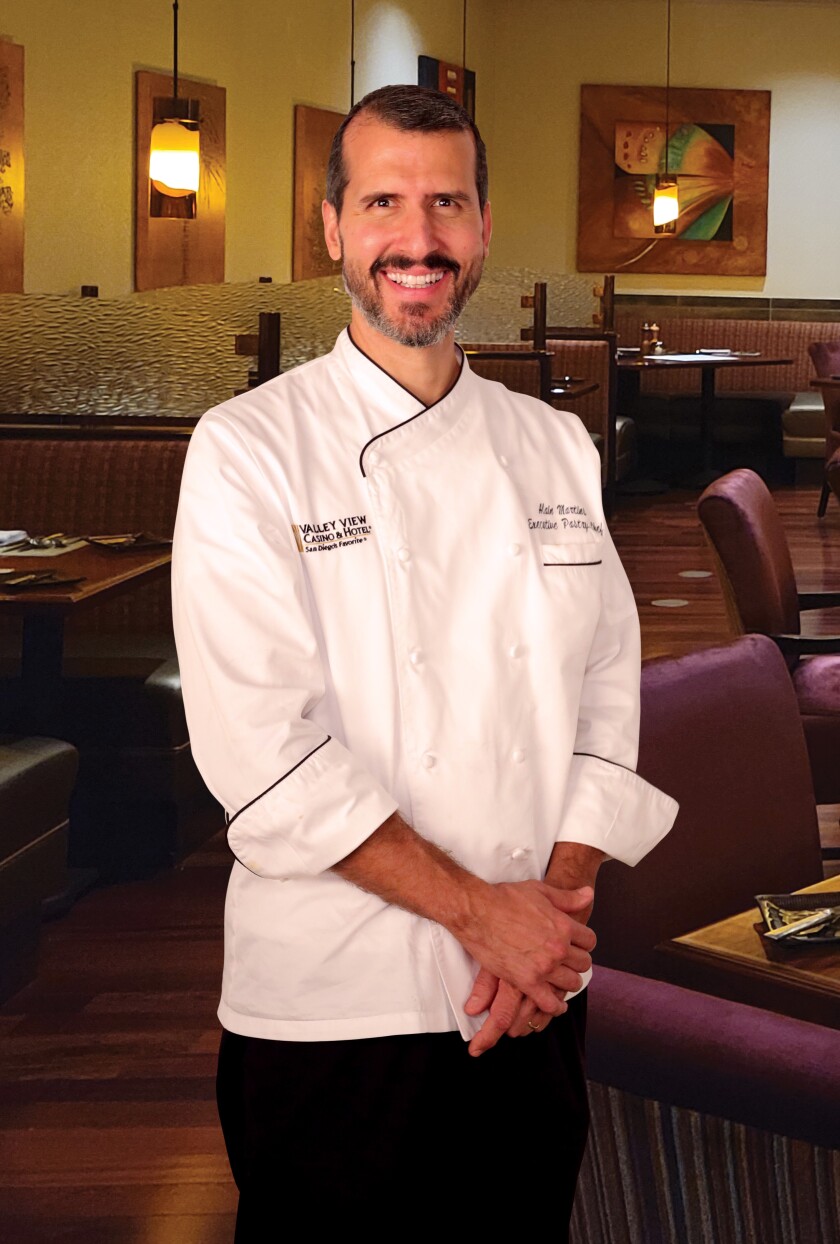Alain Martins is the Executive Pastry Chef at Valley View Casino & Hotel in Valley Center.