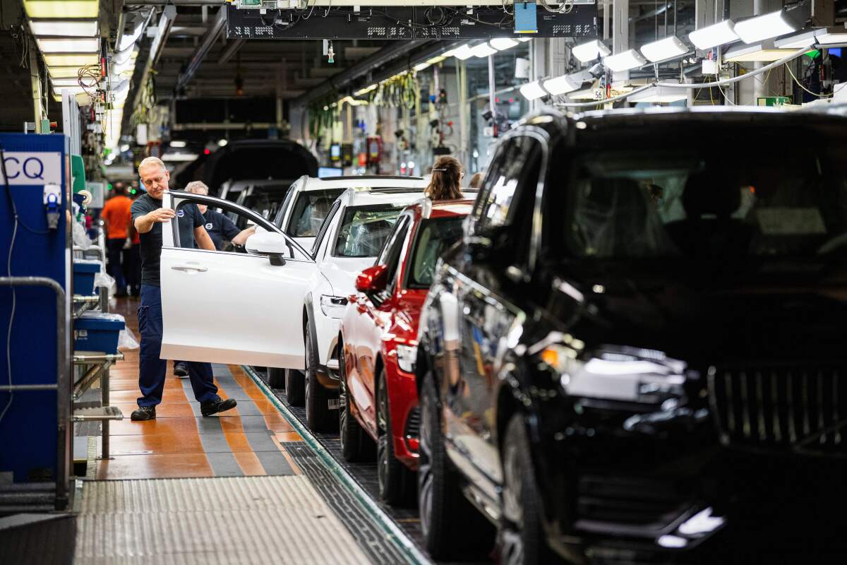 Volvo assembly line