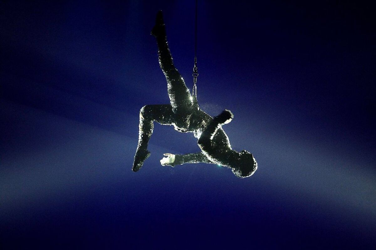 A performer in Cirque du Soleil's touring show "Totem."