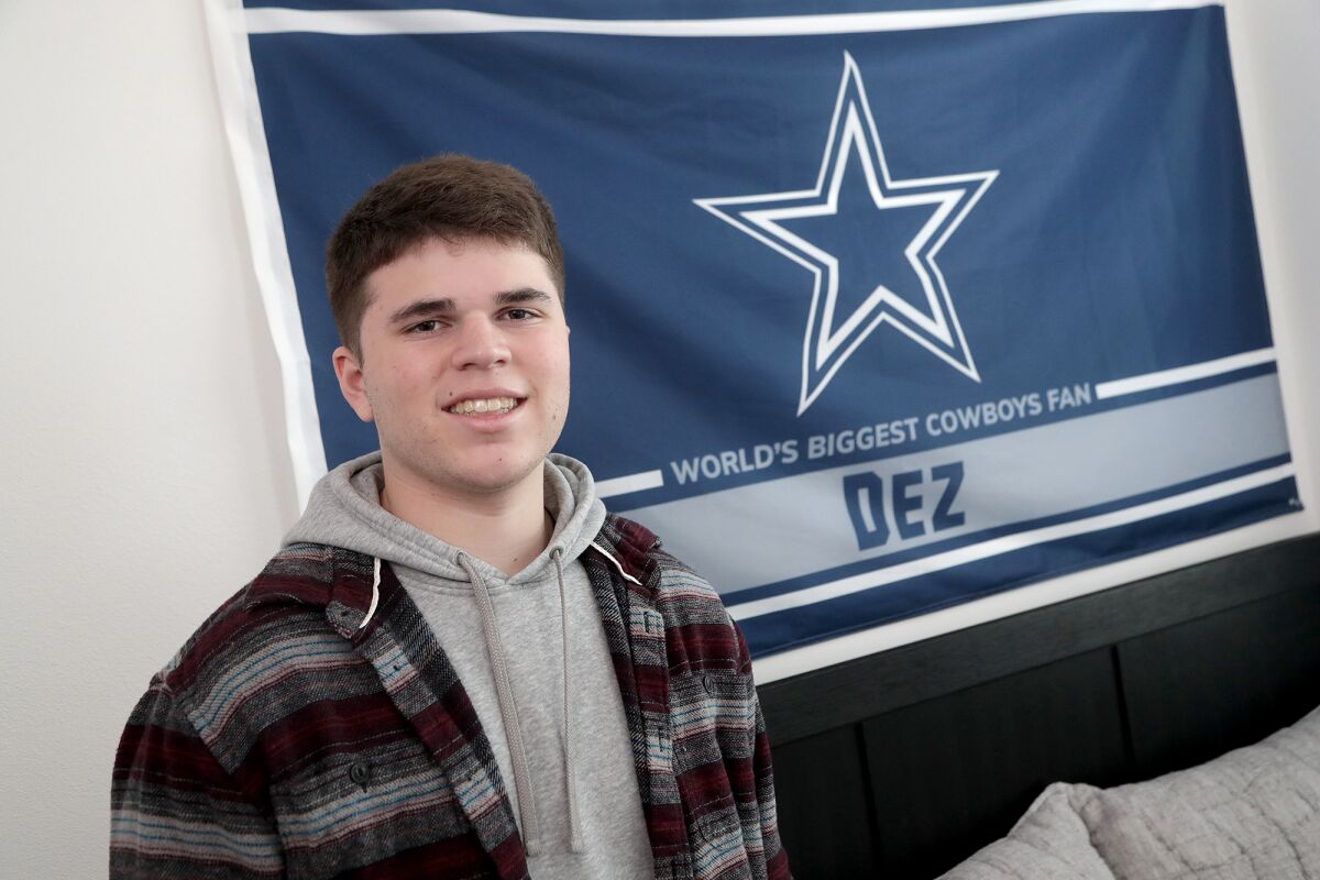Newport Beach resident Peyton Tuma's gamer tag of "Dez" is based on former Dallas Cowboys wide receiver Dez Bryant.