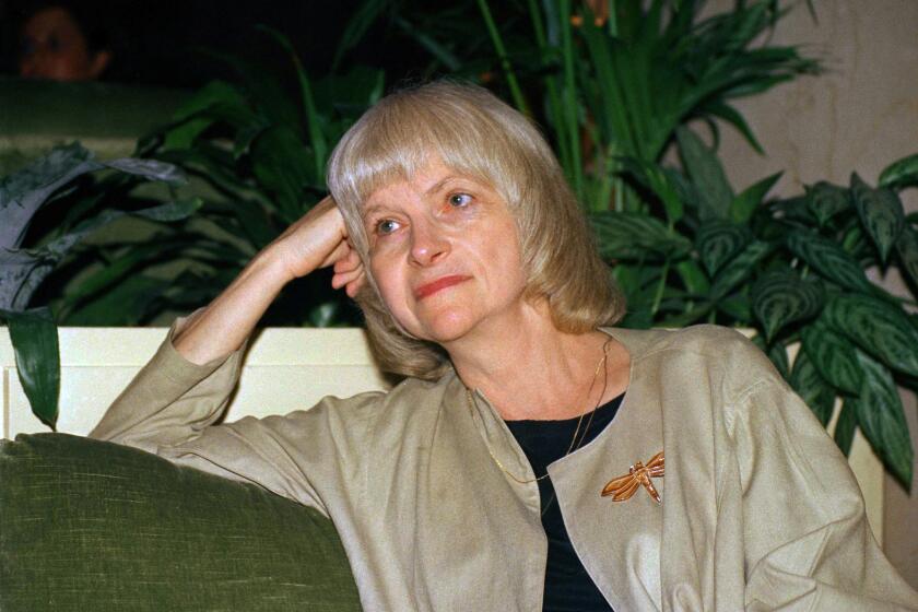 FILE - This September 1988 file photo shows author Alison Lurie in New York. Pulitzer Prize winning novelist Lurie has died at age 94. Her husband, Edward Hower, says the author died Thursday, Dec. 3, 2020, of natural causes. (AP Photo/David Karp, File)