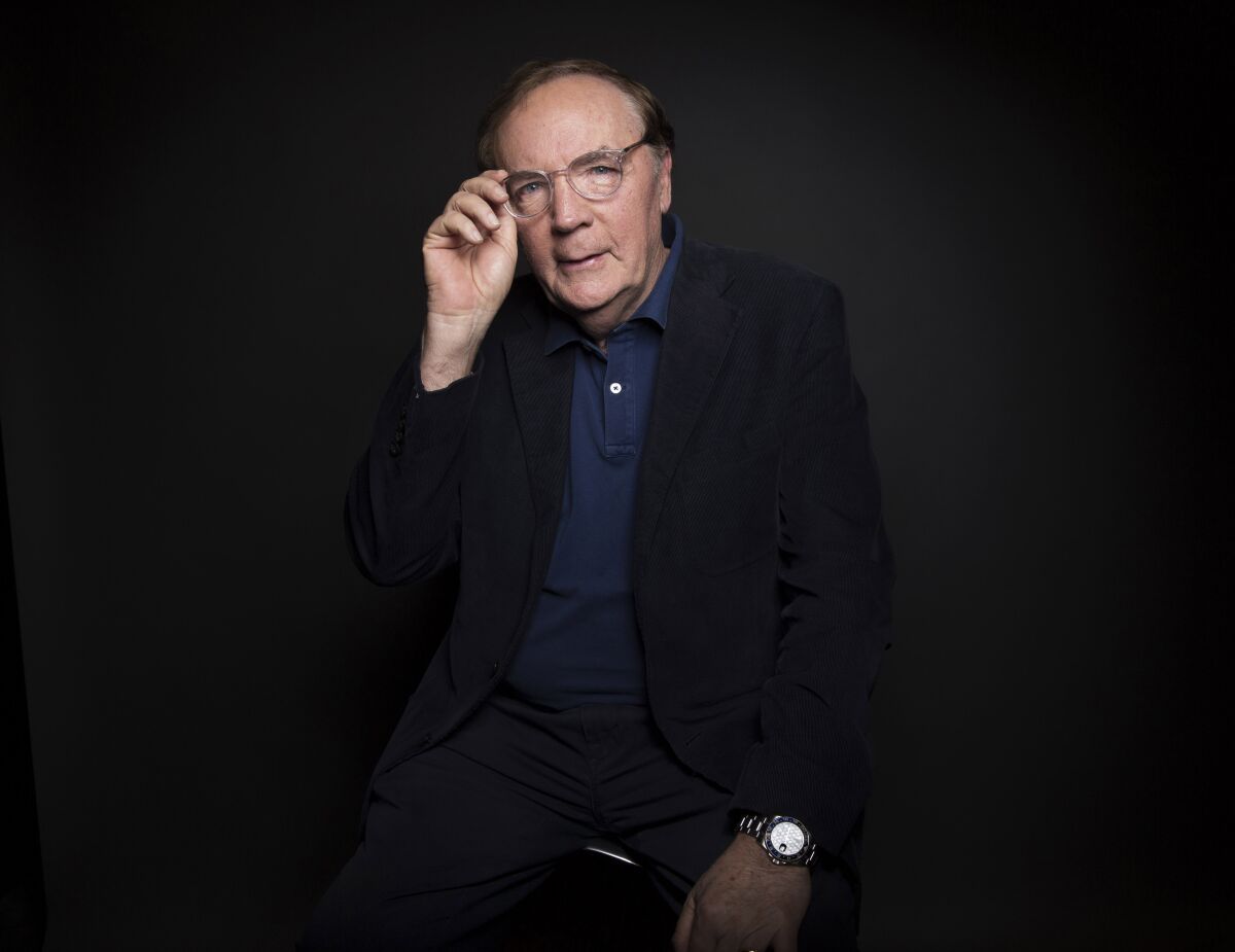 FILE - Author James Patterson poses for a portrait in New York on Aug. 30, 2016. Patterson is apologizing for saying that white male writers are being subjected to “just another of form of racism” during an interview with The Sunday Times in London. Facing widespread criticism on social media, the best-selling author tweeted Tuesday, June 14, 2022, that he “absolutely” does not “believe that racism is practiced against white writers." (Photo by Taylor Jewell/Invision/AP, File)
