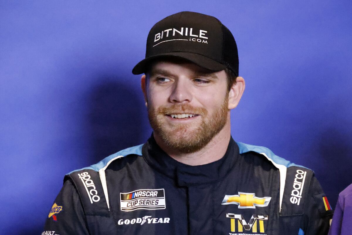 Conor Daly during NASCAR Daytona 500 media day at Daytona International Speedway.