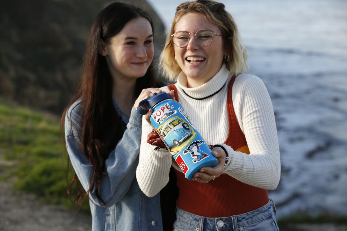 Whitney Todosiev with her Hydro Flask