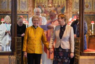 Catherine Bond (left) and Jane Pearce after being blessed at St John the Baptist church in Felixstowe, Suffolk, after the use of prayers of blessing for same-sex couples in Church of England services were approved by the House of Bishops. Picture date: Sunday December 17, 2023. (Photo by Joe Giddens/PA Images via Getty Images)