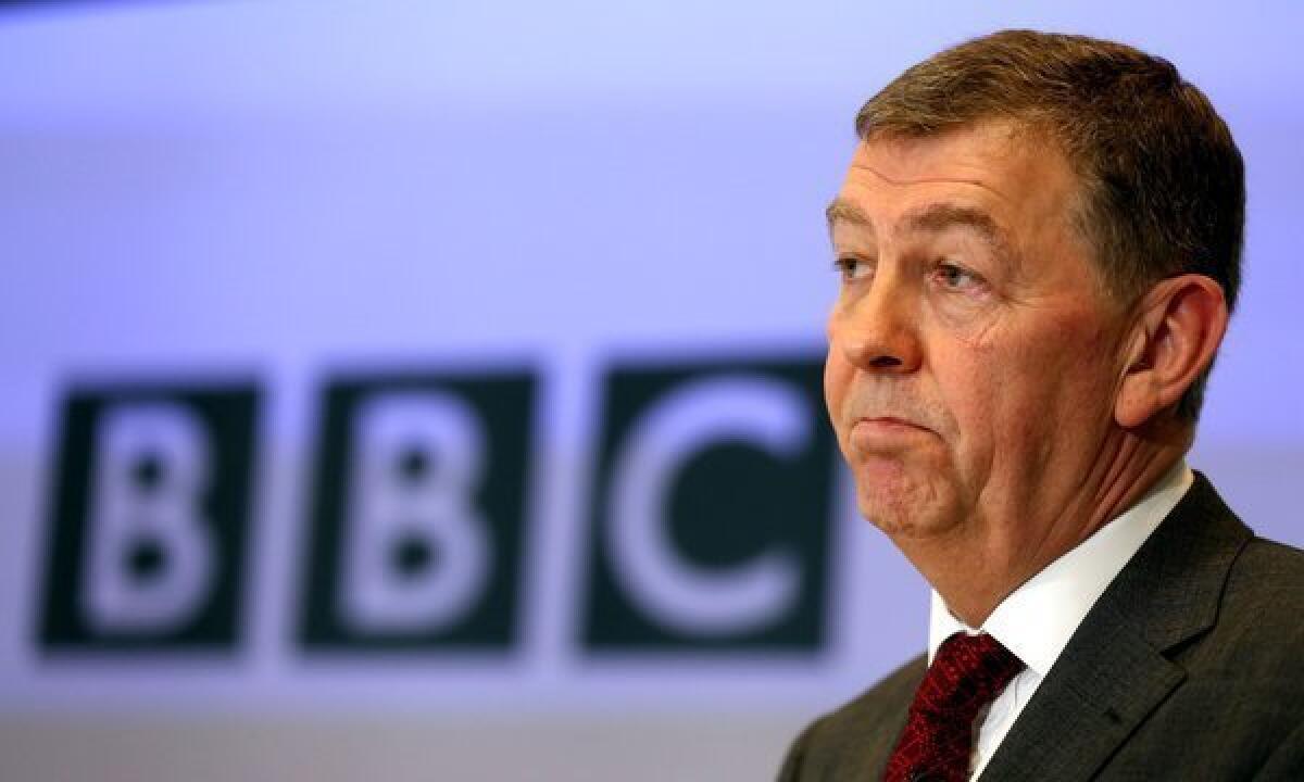 Nick Pollard speaks Wednesday during a news conference at BBC Broadcasting House in London on the release of the Pollard Report into the BBC's handling of the child-sex abuse claims against late host Jimmy Savile.
