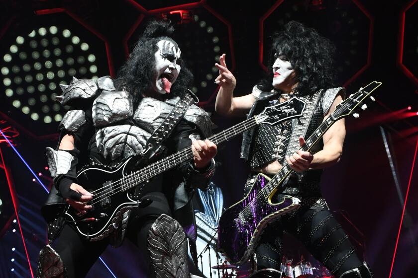 war on drugs band tour Kiss bandmates Gene Simmons, left, and Paul Stanley.