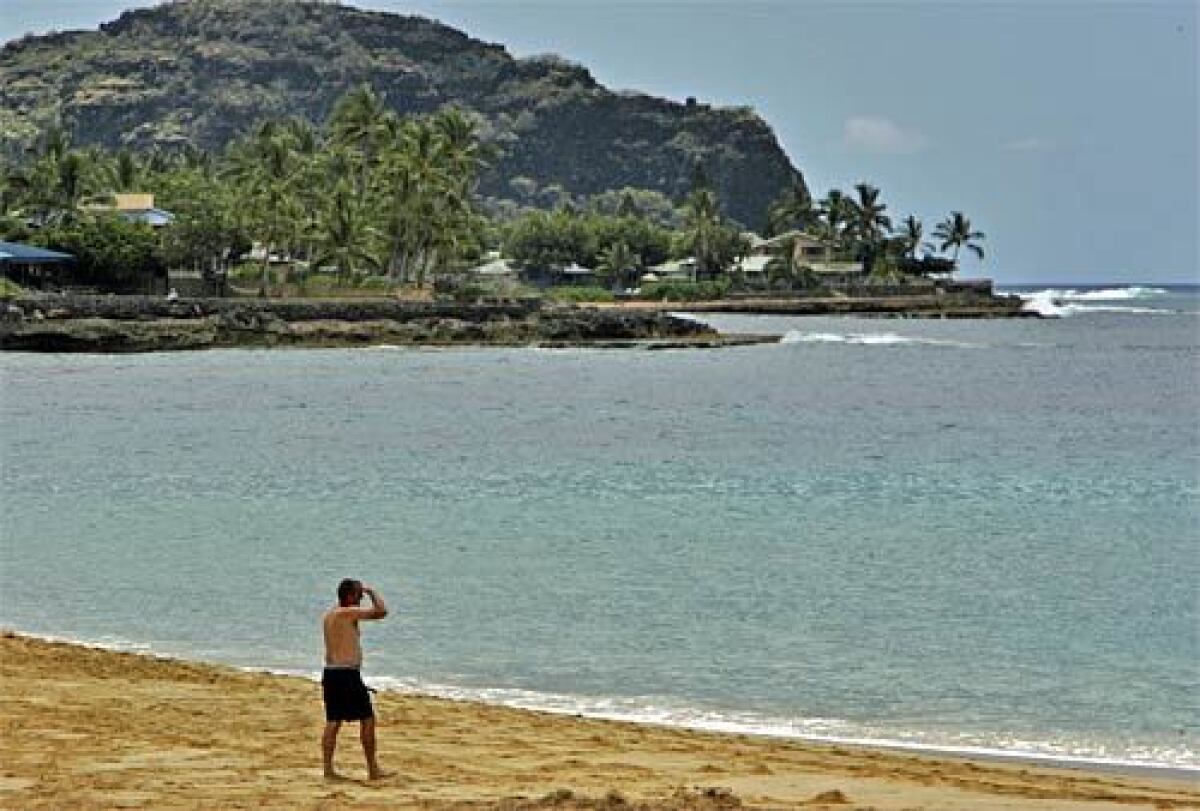 On the northwest coast of Oahu, Makaha Beach Park is one of the island's famed surf breaks.