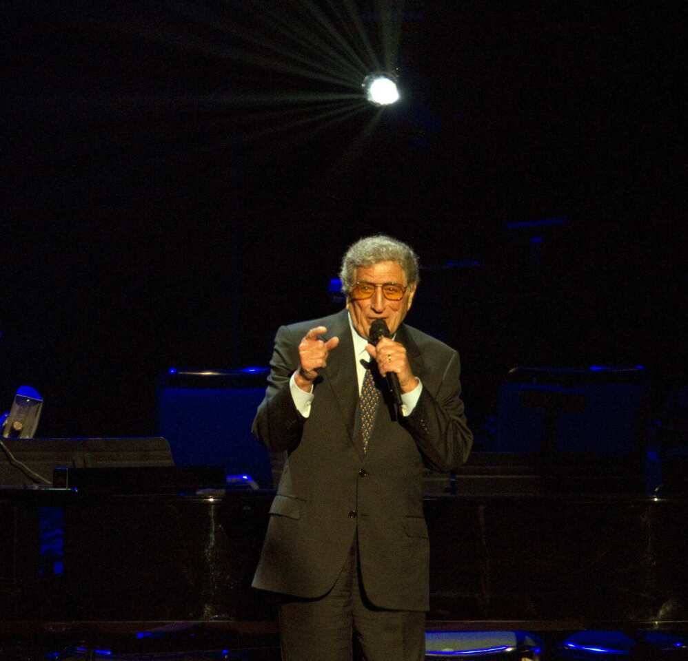 Tony Bennett performs during the celebration.