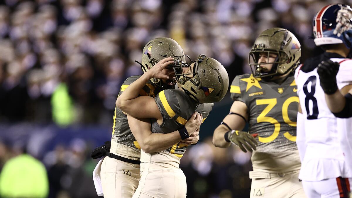 Army tops Navy in first overtime game in history of rivalry - Los Angeles  Times