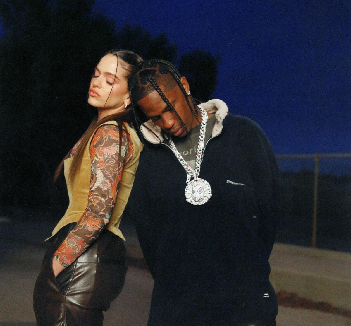 Rosalía y Travis Scott