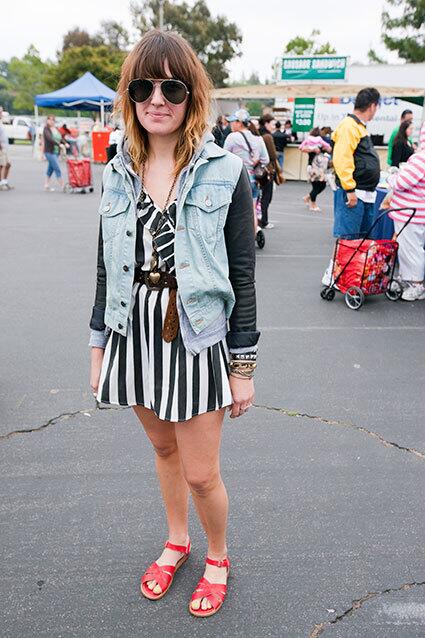 Street fashion: Rose Bowl Flea Market