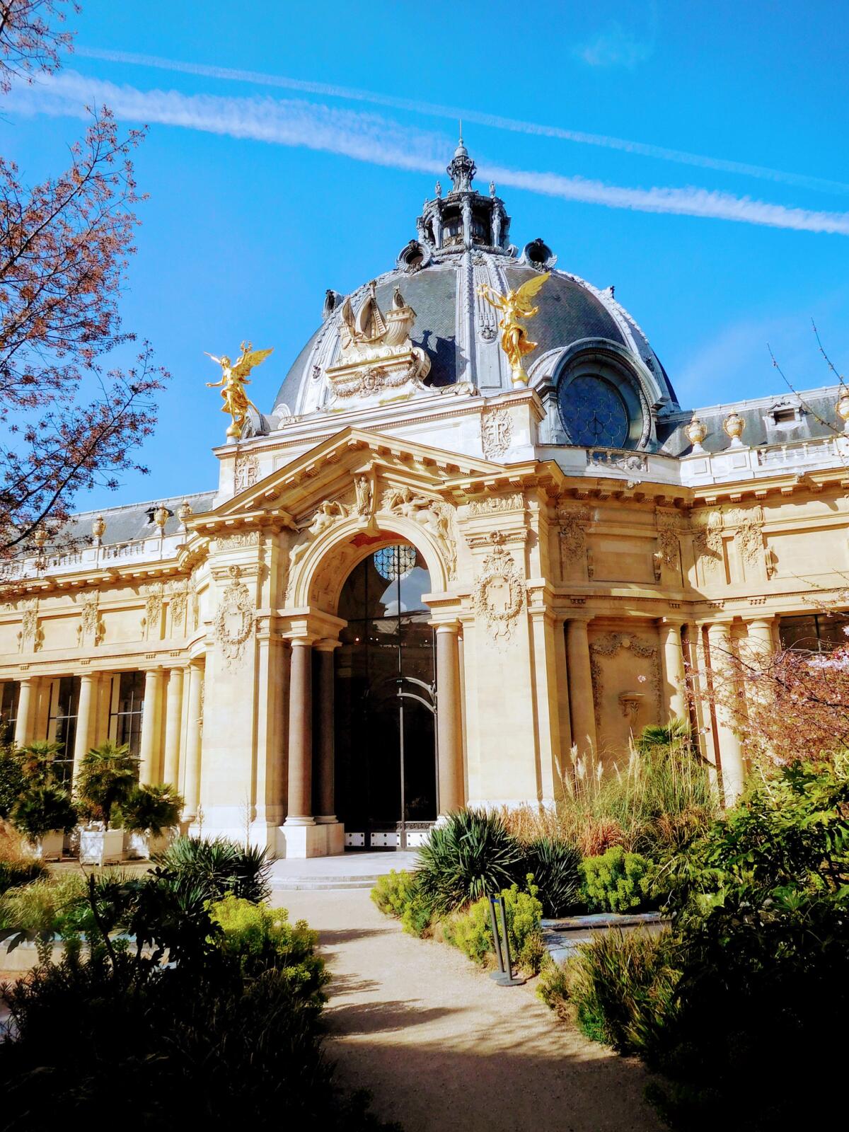 The beautiful Petit Palais contains paintings by Courbet, Monet and Delacroix.. (Elizabeth von Pier)
