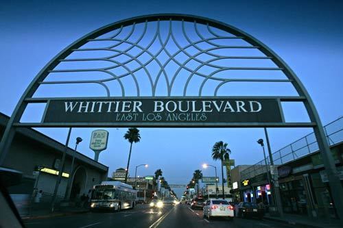 The arch is an iconic structure on Whittier Boulevard in East Los Angeles, which is an important thoroughfare in the development of the Latino community. There is an effort under way to redevelop blighted areas of the historic boulevard.