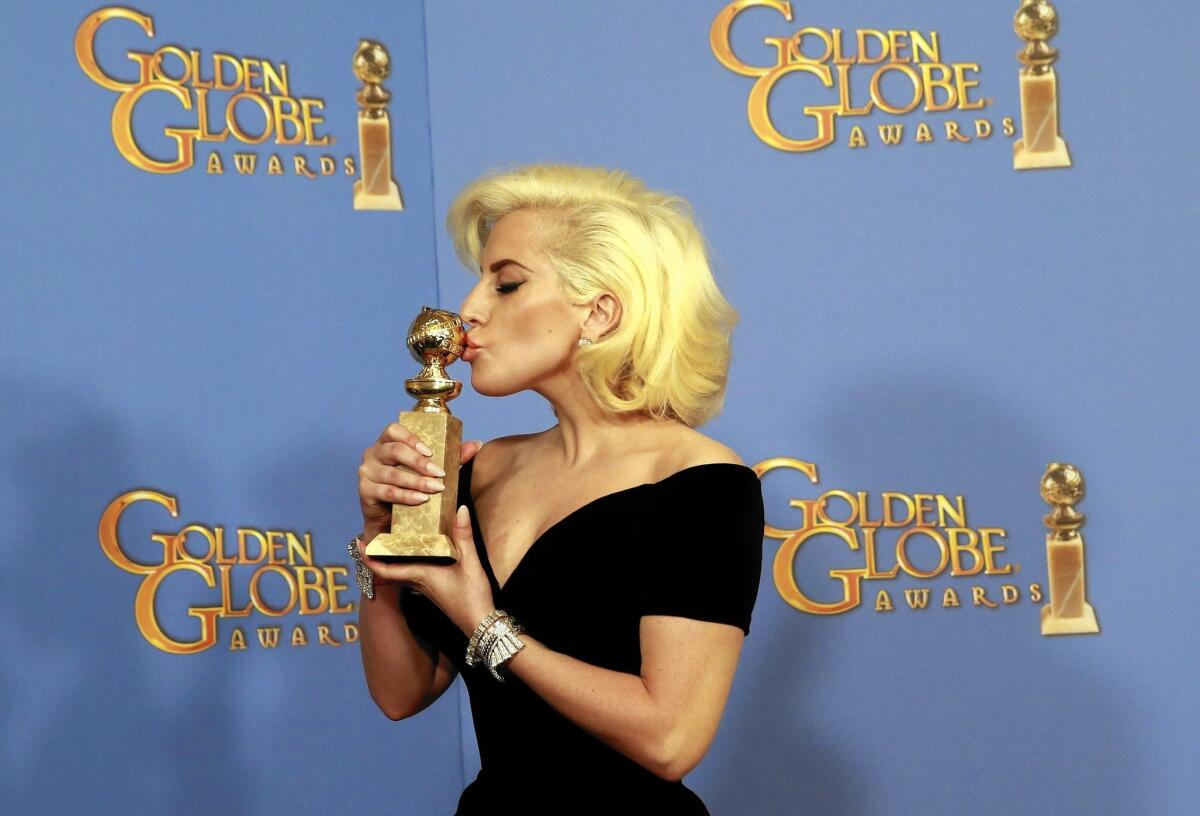 Lady Gaga personifies courage, according to one viewer of the Golden Globes.