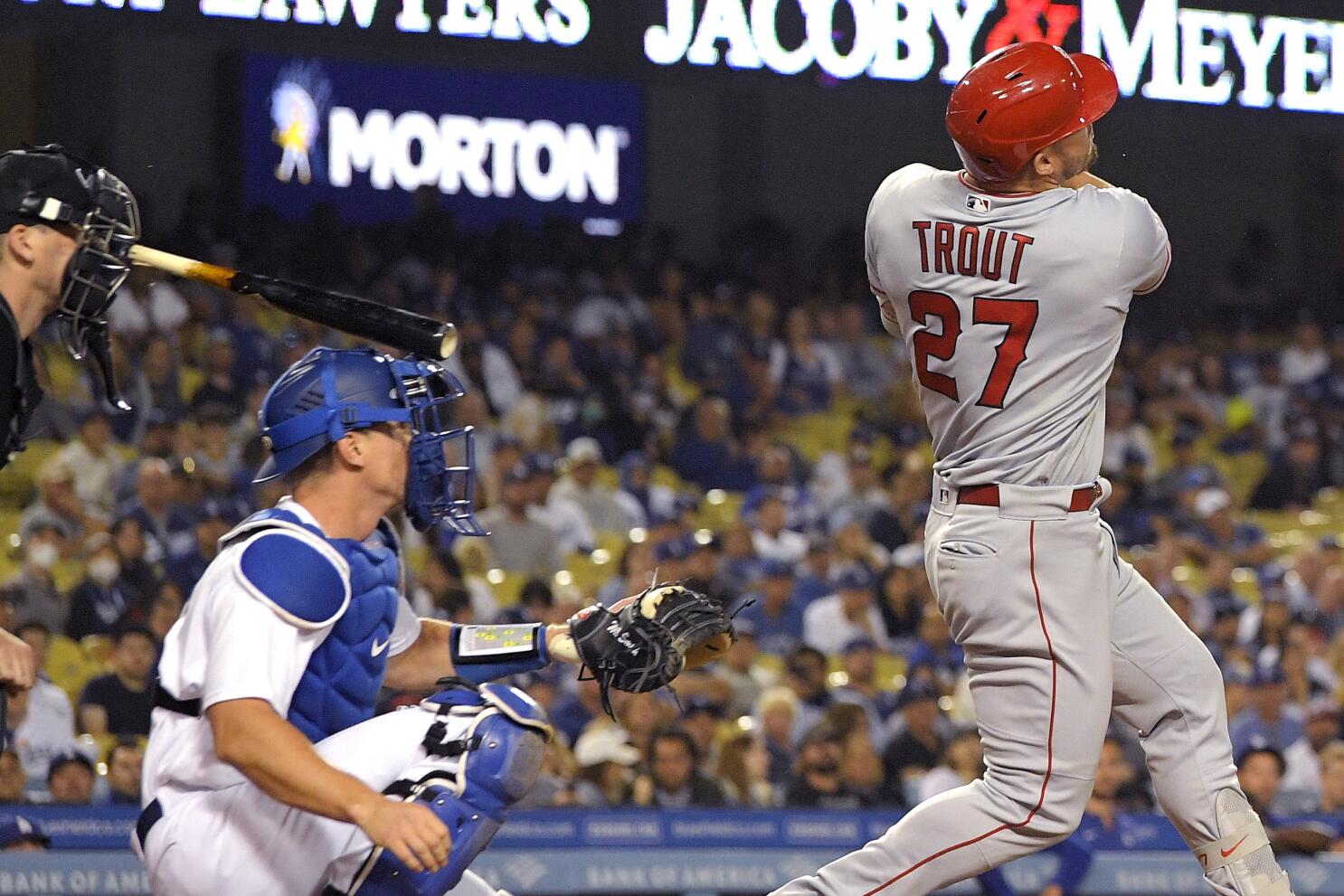 Mike Trout Bat Rings Angels Lineup Doorbell in Rout of Mariners - Halos  Heaven