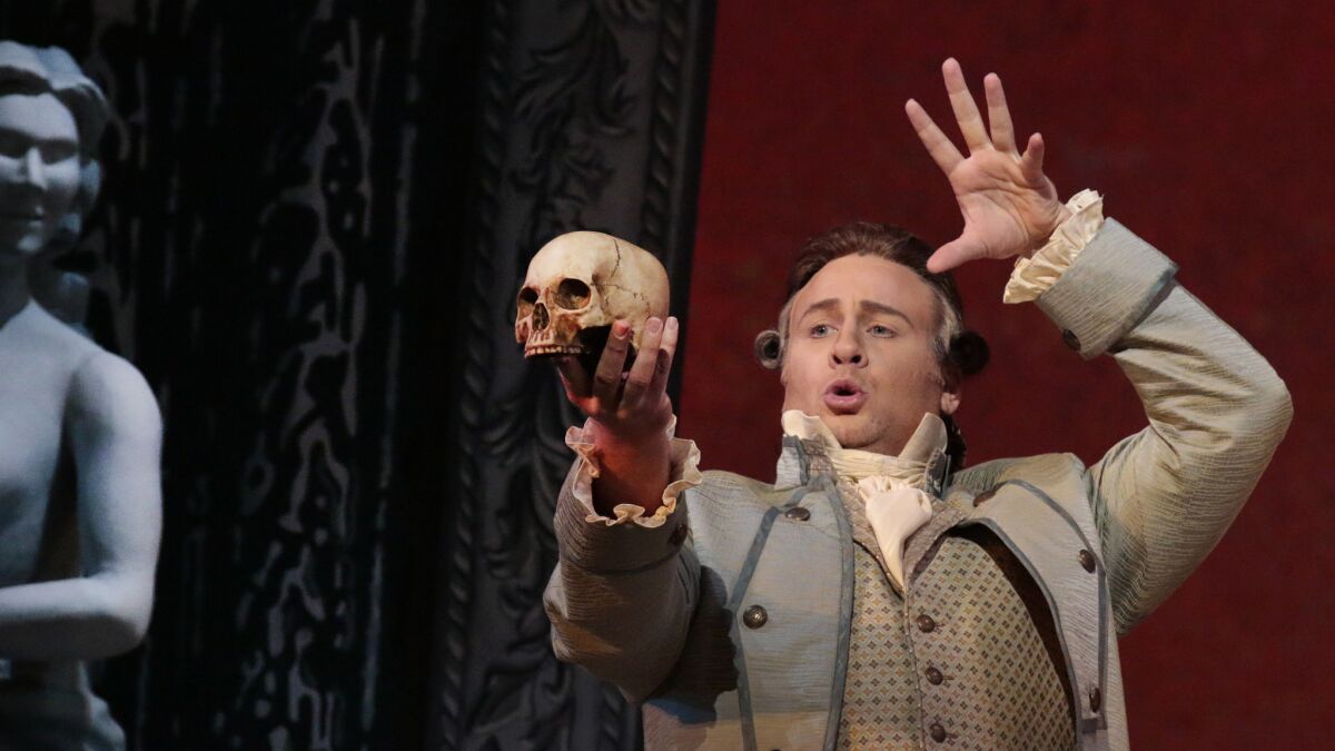 L.A. Opera's "The Ghosts of Versailles" features Lucas Meachem as Beaumarchais' Figaro character.