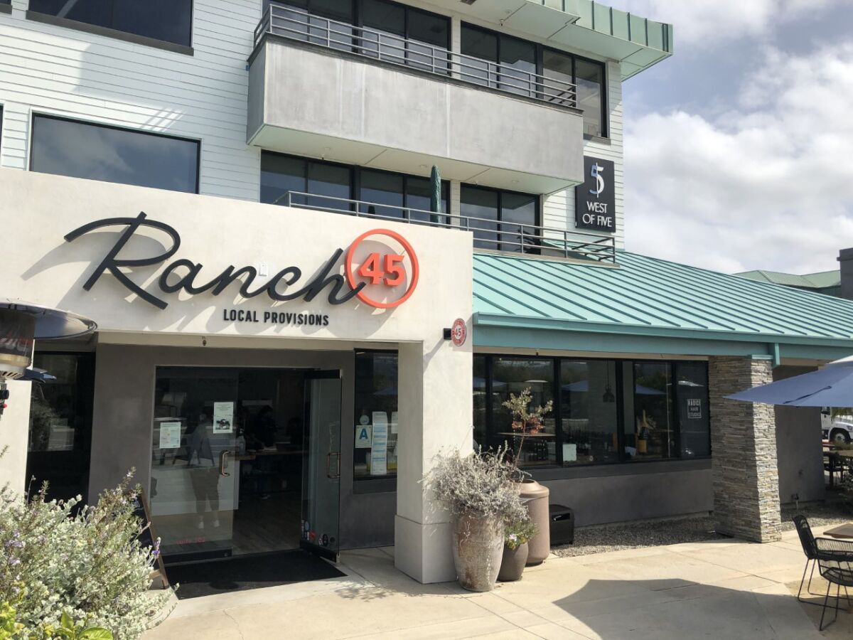 Ranch 45 restaurant in Solana Beach