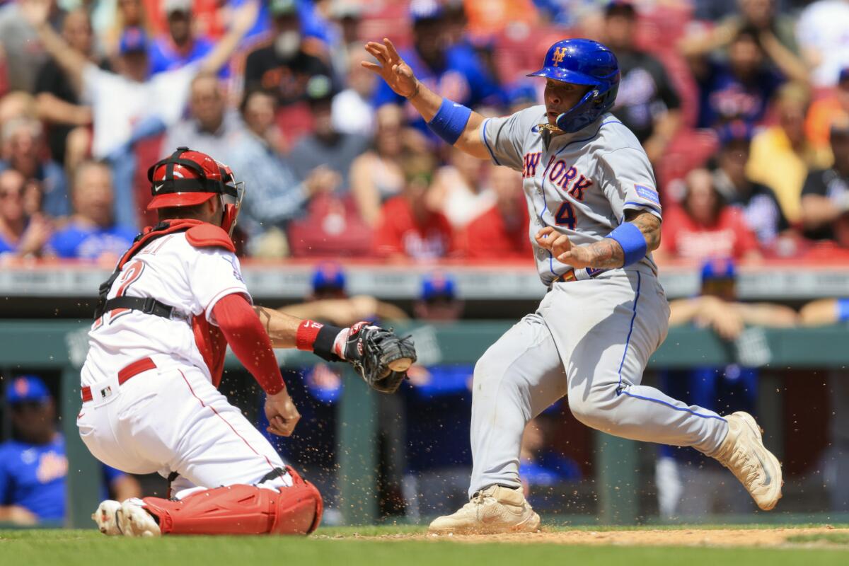 Mets lose 5 series in a row for 1st time in a decade, shut out by Reds -  The San Diego Union-Tribune