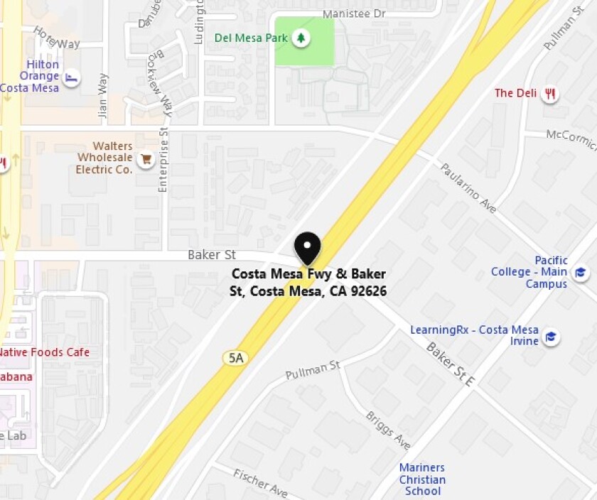 Costa Mesa man killed in crash on 55 Freeway Los Angeles Times