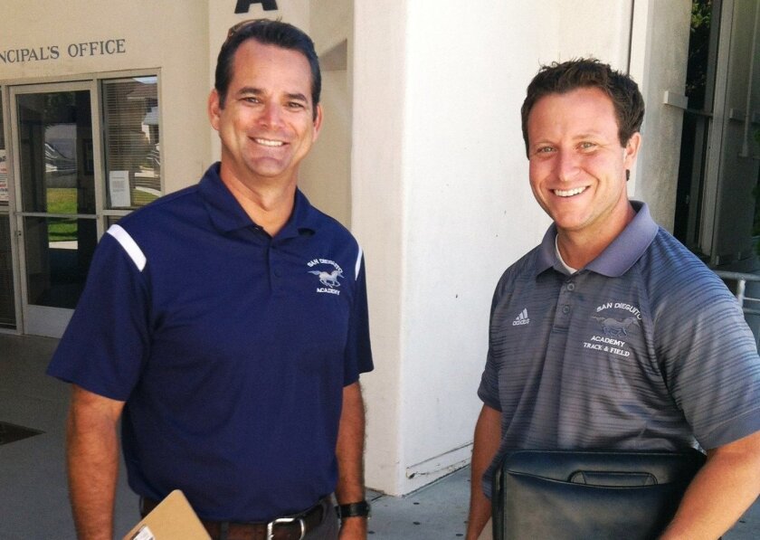 (L-R) San Dieguito Academy Principal Tim Hornig and San Dieguito Academy Athletic Director Justin Conn. Courtesy photo