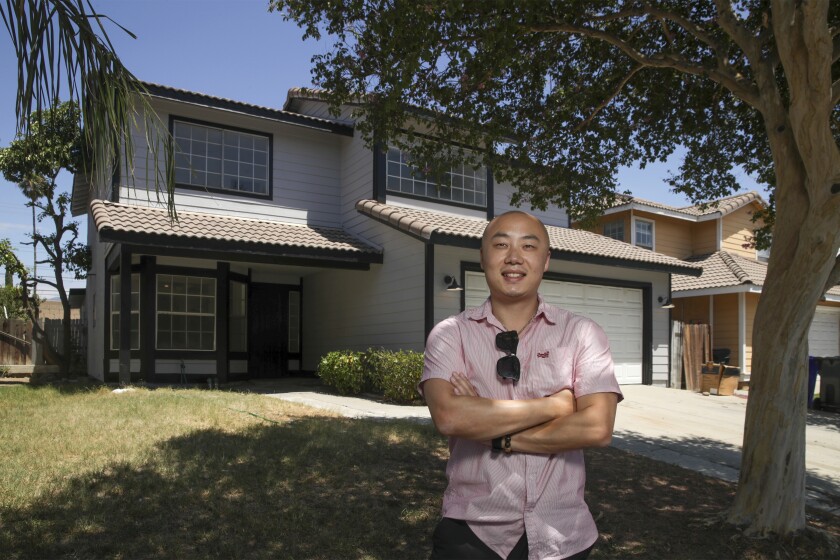 Kevin Chen usually flips houses for sale, but with the market downturn, he now chooses to rent out his property.