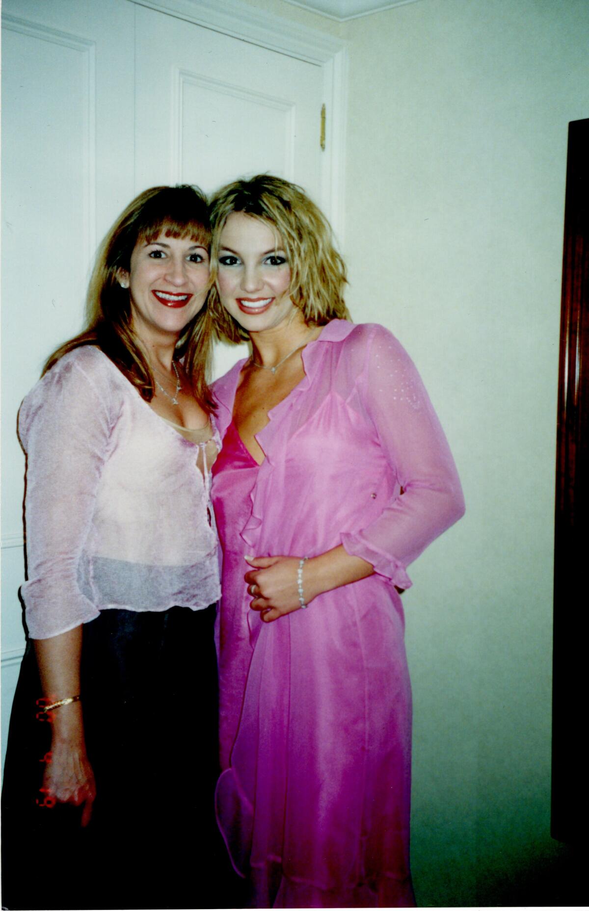 Britney and her friend, Felicia Culotta, in 2000.  