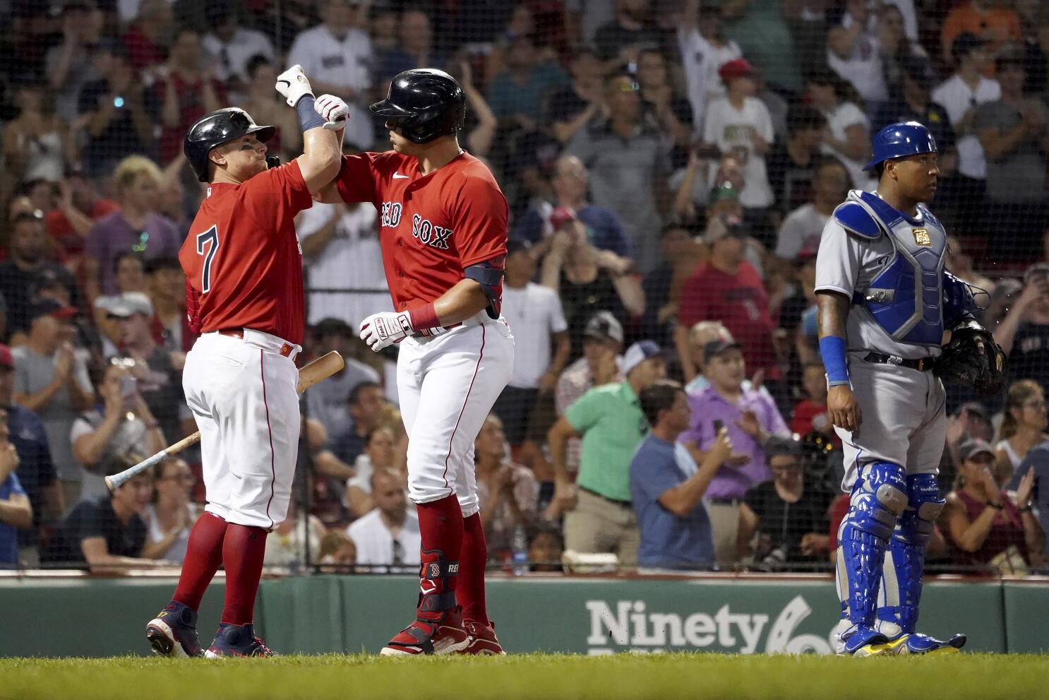 Renfroe homers twice, Red Sox rally to beat Royals 6-5 - The San Diego  Union-Tribune