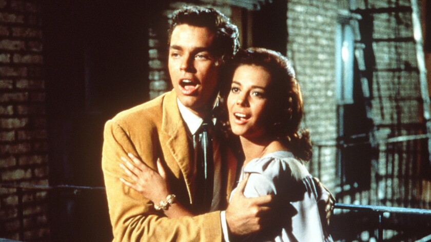 Richard Beymer and Natalie Wood in "West Side Story"
