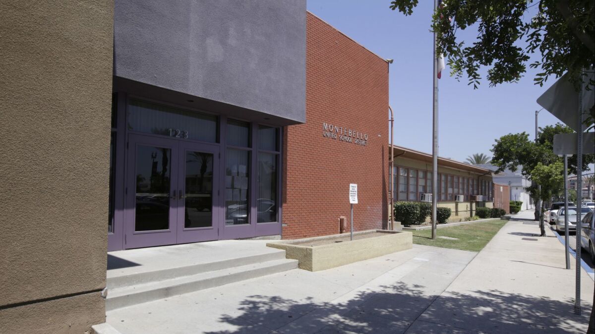 Montebello Unified School District headquarters.