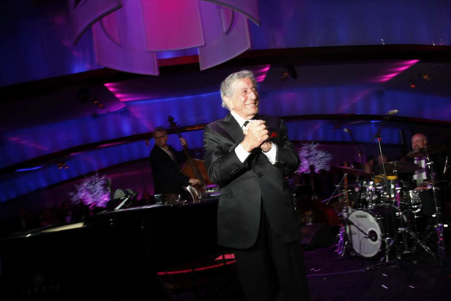 Crooner Tony Bennett performs at the Governors Ball.