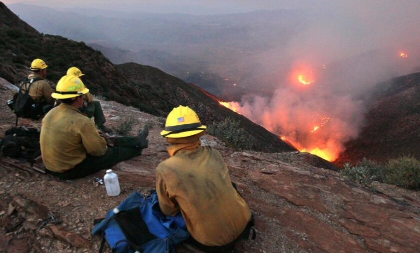 San Diego County is experiencing the sort of dry, windy weather that fueled the Chariot wildfire near Julian in July 2013.