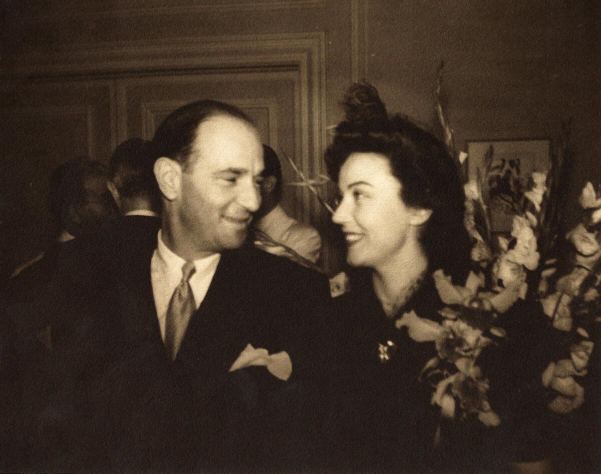 A photograph of Fay Wray and Robert Riskin featured in the book "Fay Wray and Robert Riskin: A Hollywood Memoir."