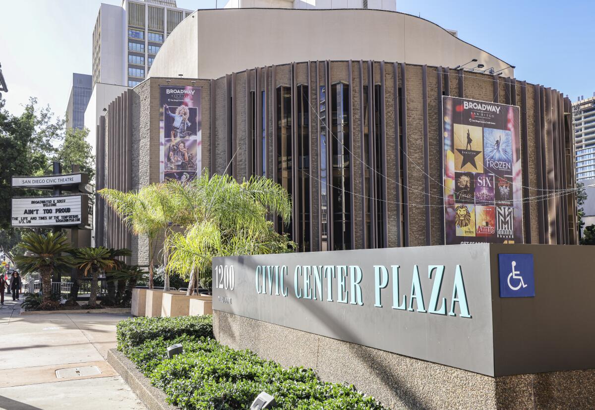 The Civic Theater at the Civic Center Plaza.