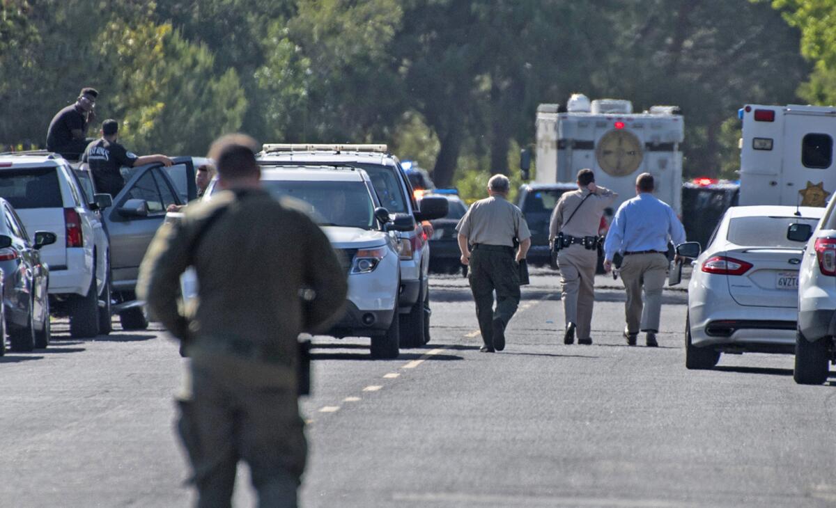 Investigators review scene in Solvang where law enforcement were in a shootout with 19-year-old Fernando Castro.