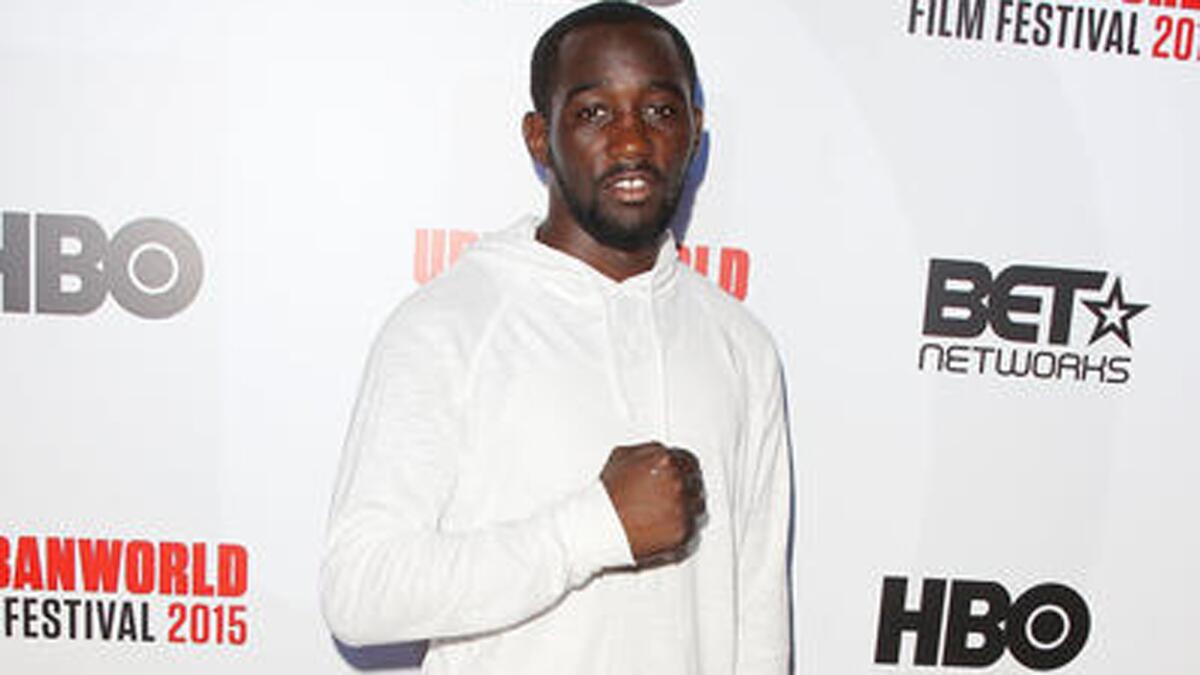 Boxer Terence Crawford attends the premiere of BET original news documentary "Ali: The People's Champ" during UrbanWorld Film Festival on Sept. 23 in New York.