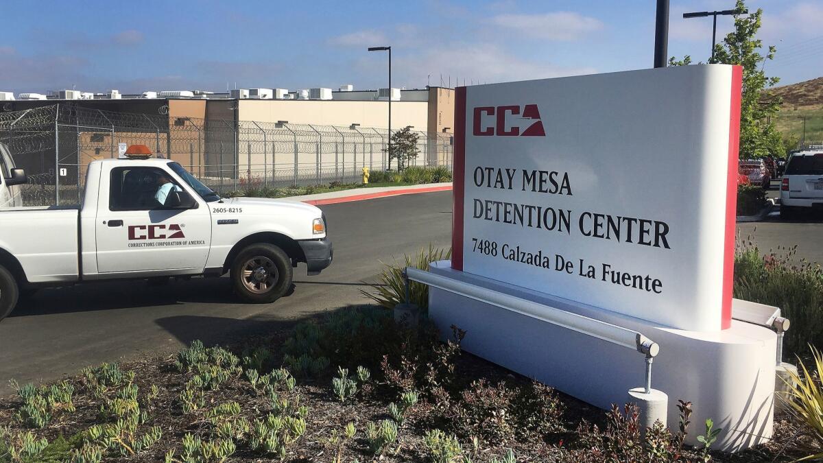 The Otay Mesa Detention Center in San Diego.